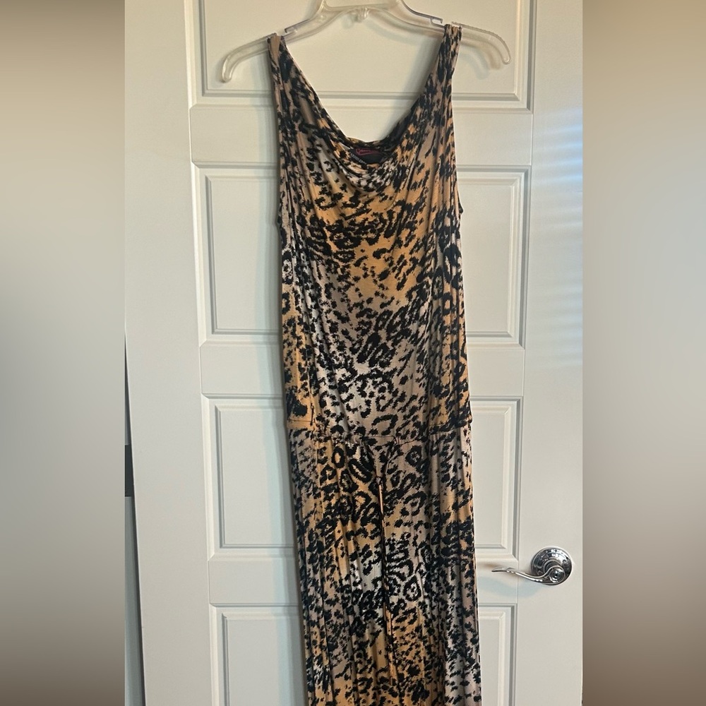 Leopard Print Velvet Skirt